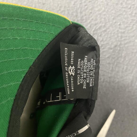 Seattle SuperSonics Hat Cap Snap Back Green Yellow NBA Basketball New Era Mens - Picture 9 of 9